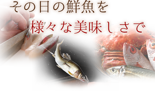 その日の鮮魚を様々な美味しさで